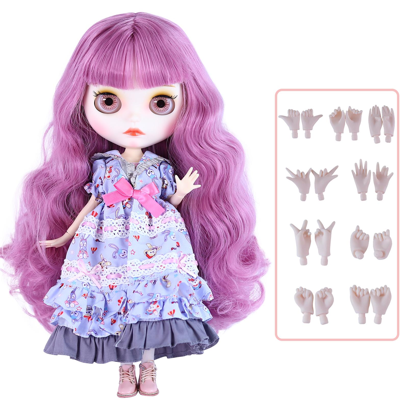 

Кукла ICY DBS Blyth 1/6, аниме-кукла, шарнирное тело, белая кожа, глянцевое лицо, специальный комплект с одеждой, обувью и руками, 30 см, игрушка BJD full set with hands
