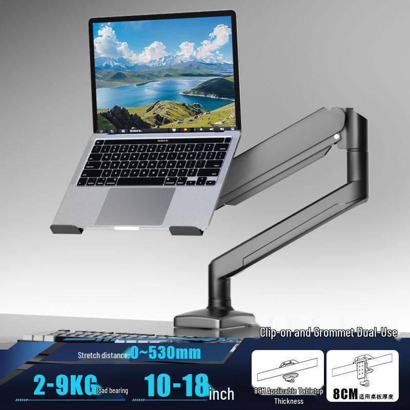 Dual Screen Cantilever Laptop & Monitor Stand