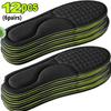 2/12pcs Nano Memory Foam Insoles Unisex Soft Sports Running Shoes Inserts Sweat-Absorbing Deodorant Cushion Shoe Sole Paddings