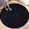 Tappeto per area illusione visiva geometrica astratta 3D Tappeto grande, rotondo per soggiorno, camera da letto, divano, decorazione, tappetino antiscivolo