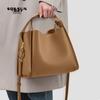 FUFUNI Genuine Leather Shoulder Crossbody Bucket Bag