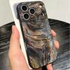 Vintage Wood Grain Pattern Soft Phone Case for iPhone 16 16E 17 Air 15 Pro Max 14 Plus 13 Mini 11 12 7 Black Cover Back Shell