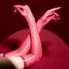 Oil Shiny Sheer Gloves Ultra-thin Stockings Gloves Stretchy Sun Protection Gloves  Cosplay