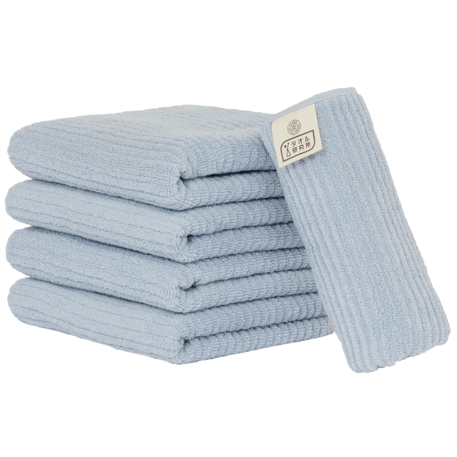

Towel Laboratory Face Hand Ribbed Fast JapanTechnology [Smooth Touch] #032 Towels, Blue, 5-Piece Set, Kitchen, Thin, Towels, Smooth, Weave,