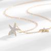 Double Star Diamond Necklace: Personalized Fashion, Luxury Niche Design, Versatile Clavicle Chain for Women