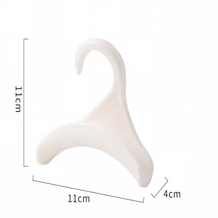 Mini Purse Hooks, Small Plastic Bag Hangers for Closet Organizer, White Space Saving Coat Hooks for Handbags