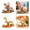 Christmas Decoration Rocking Horse Ornament Crafts Figure Creative Horse Statue