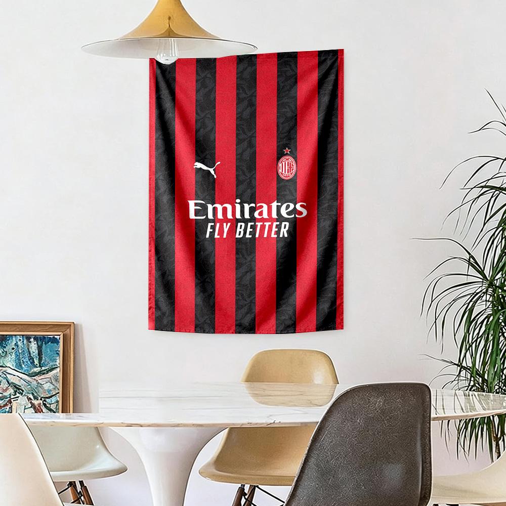 Ac Milan Wall Decor Tapestry Art For Pet Memorial Birthdaywedding Party Backdrop Family Gift