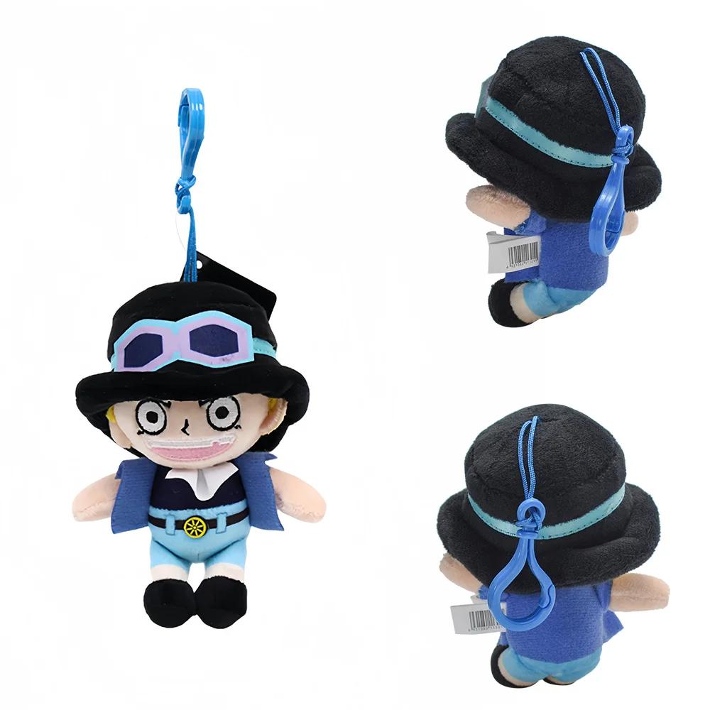 One Piece Original Plush Pendant Doll Luffy Toy Tony Chopper Laboon Sabo Anime Keychain Soft Stuffed Backpack Ornaments Toy 12cm