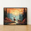 Malowanie Po Numerach Z Ramą Obrazy Do Malowania - Elegancki Jeleń 50X40 Cm