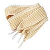 Gingham Ribbon Shoelaces with Lace Trim for Trainers and Canvas Pairs, Flat Decorative Laces for Daily Styling