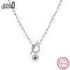 Effie Queen 925 Sterling Silver Heart Pendant Necklace Choker Wedding Party Heart Chain Collar On The Neck Fine Jewelry SC97