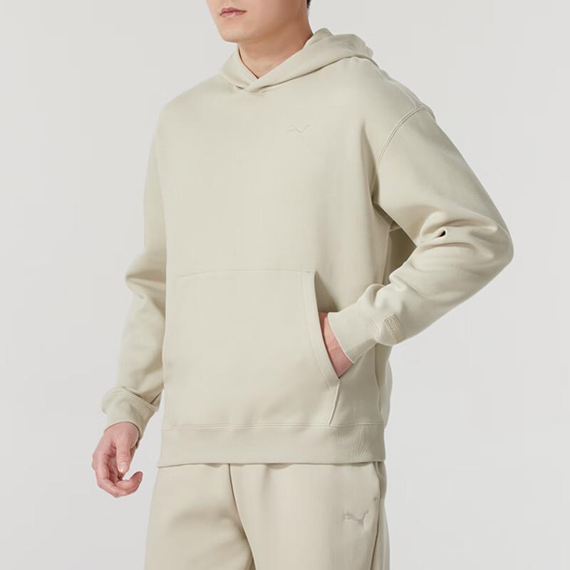 Puma Fitness Running Casual Hooded Long Sleeve Sweatshirt Unisex Sweatshirt Beige 631384-68