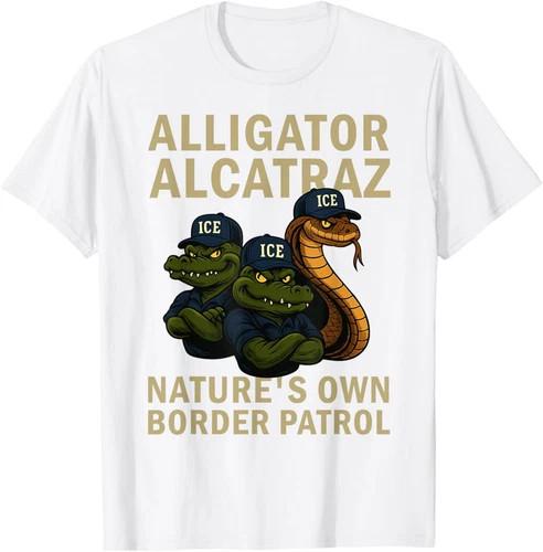 Alligator Alcatraz Ice Natures Own Border Patrol Unisex TShirt Unisex T-Shirt