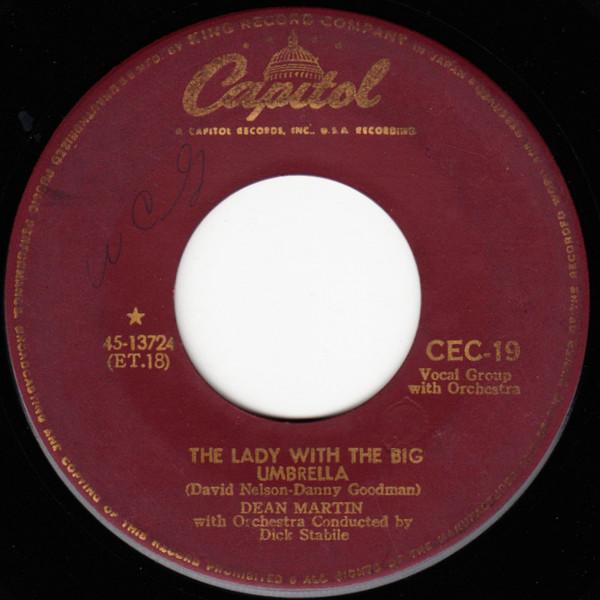 7inch Record DEAN MARTIN  The Lady With The Big Umbrella  In CEC19 CAPITOL  Japan Jazz Used