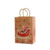 10Pcs Kraft Paper Gift Packaging Bags Reusable Tote Bag Practical Christmas Gift Bag  New Year