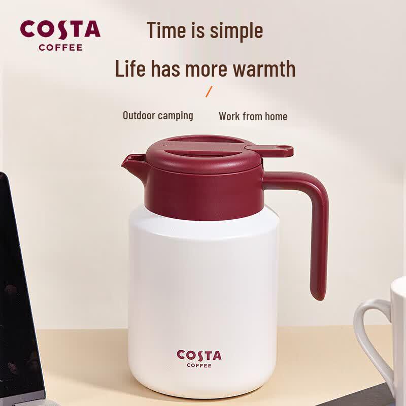 Термокружка COSTA из нержавеющей стали со стеклянной колбой