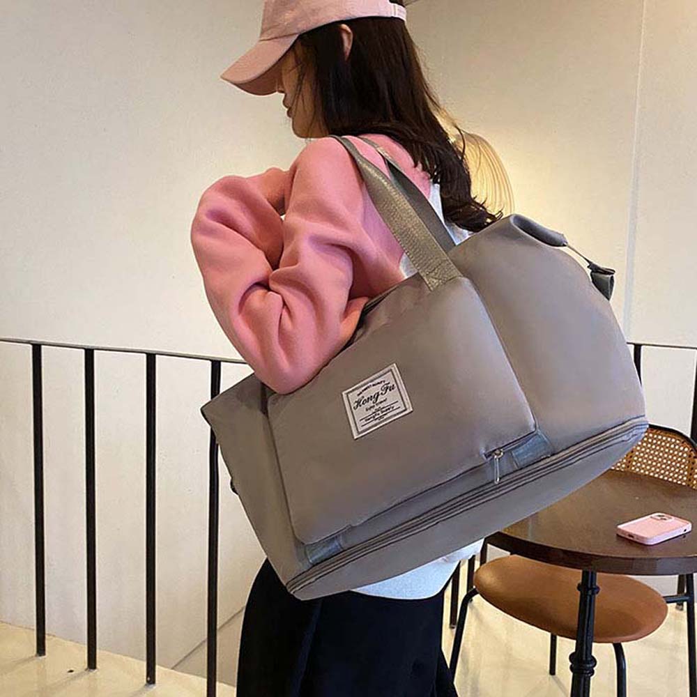 Fitness Pouch Oxford Cloth Travel Bag Foldable Large Capacity Handbag  Family Vacation