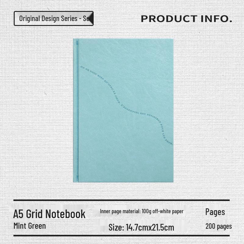 Premium A5 French Grid Notebook with Customizable Logo and Gift Box