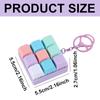 Keyboard Fidget Toy, Fidget Clicker Keyboard Fidget Keychain, Button Fidget Gifts for Adults to Relieve Stress and Pass Time