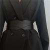 Black Fashionable Youthful Wide Waist Belt For Women Trendy Dress Accessory For Every Occasion