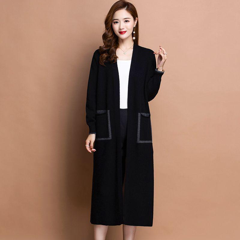 Women's Plus Size Long Knit Cardigan Shawl - Fashionable Autumn/Winter Outerwear