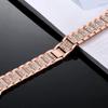 Compatible with Apple Watch 9/8/7: Luxury Women's Three-Bead Full Diamond Metal Strap