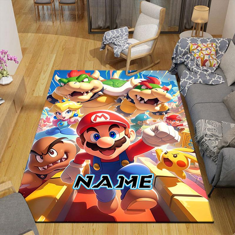 Custom 1Pc Mario Yoshi Adventure Rug Office Carpet Indoor Outdoor Entrance Doormat Nonslip Soft And Comfortable Living Room D2915172