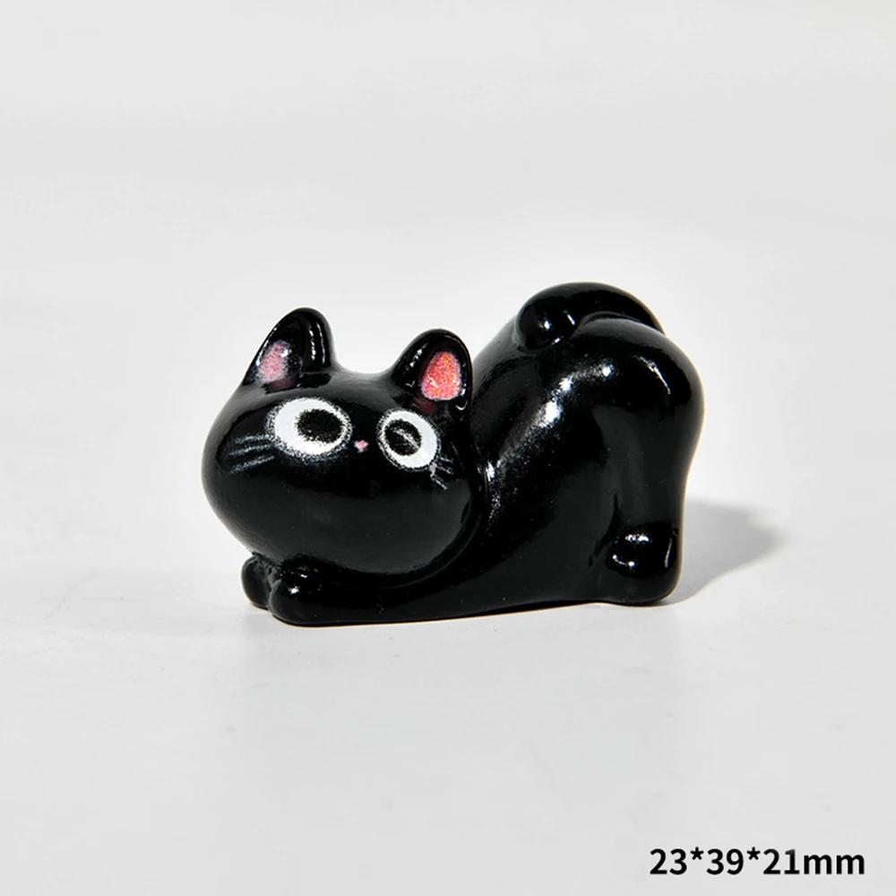 

Estatueta De Gatos De Resina De Desenho Animado, Small Gatinho, Ornamentos Para Casa, Criativo, Desktop, Carro, Montado Set