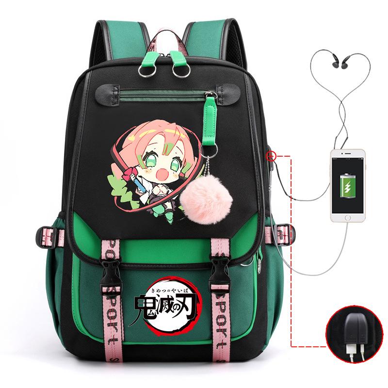 Demon slayer ghost extermination column student schoolbag junior high school student primary school student middle school student backpack