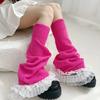 Ballet Style Elephant Leg Socks Y2k Knee High Girls Stockings Fashion Lace Leg Warmers  Girl