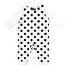 COLORFUL CANDY STYLE Rompers for Long Sleeve Front Toddler Polka Dot Large B3100100 Girls, Coveralls, Cute, Opening, (White)