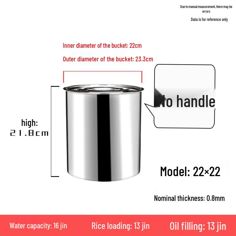 Non-magnetic Stainless Steel Water Storage Bucket