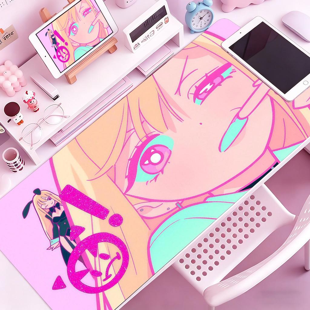 Carino Anime Kitagawa Marin MMy DressUp Darling Tappetino Mouse Grande Tappetino Mouse Gaming con Bordi Cuciti Tappetino Scrivania Spesso PC