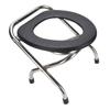 Faltbarer Toilettenstuhl Tragbarer Toilettenstuhl Edelstahl Ergonomischer Toilettenstuhl für Erwachsene