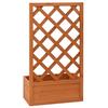 VidaXL Garden Trellis Planter Orange 50x25x90cm Fir Wood
