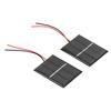 2Pcs Solar Panel Module Polysilicon Micro Mini Glue Power Solar Cells 43x55mm 0.4W 1.5V