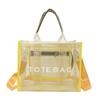 Mori ins beach transparent letter print women's commuter shopping bag 23 winter new women's shoulder messenger bag
