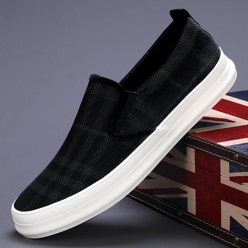Men'S Shoes Breathable Lightweight Board Shoes Fashion Trend Canvas Shoes Low Top Flats