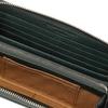 Katharine Hamnett London VEGA Wallet, Made with Premium Japanese Cowhide Leather, Round, Long, Holds Bills, Cards, and Coins, Antique-Style Cotton,