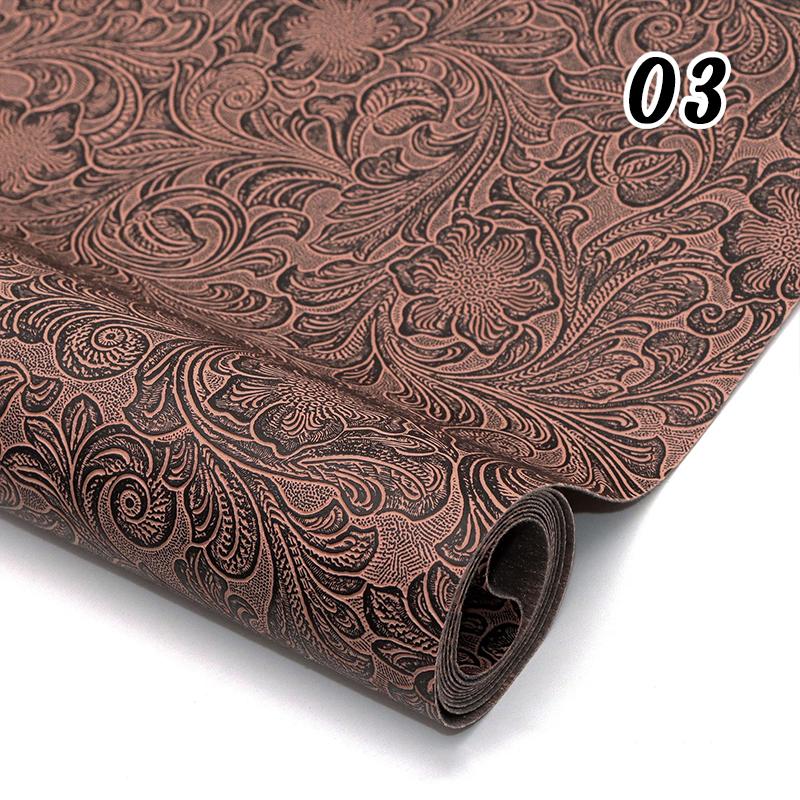 30x137cm Geometric Pattern Faux Leather PVC Synthetic Leather Fabric Sheets DIY Earrings Bags Sofa Furniture Making Crafts