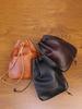 European Retro Cowhide Coin Purse: Hand-rubbed Leather Change Pouch with Drawstring