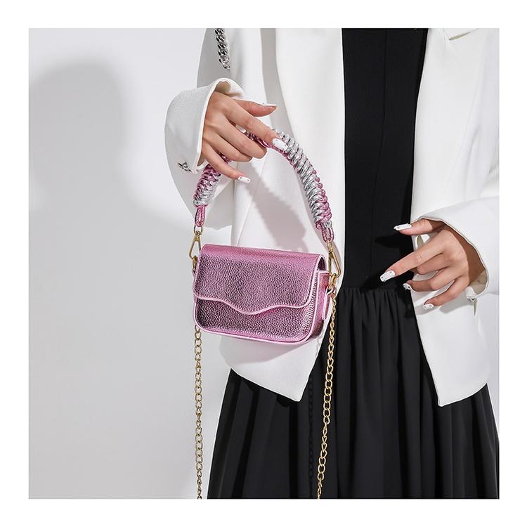 IELGY Women's Retro Bag, Textured Small Square Bag, Fashionable Shoulder Messenger Mobile Phone Bag.