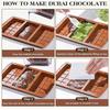 3 In 1 Chocolate Bar Molds Silicone Bars Break Apart Wax Melt Mould Easy Release Rectangle Durable for Handmade Gift