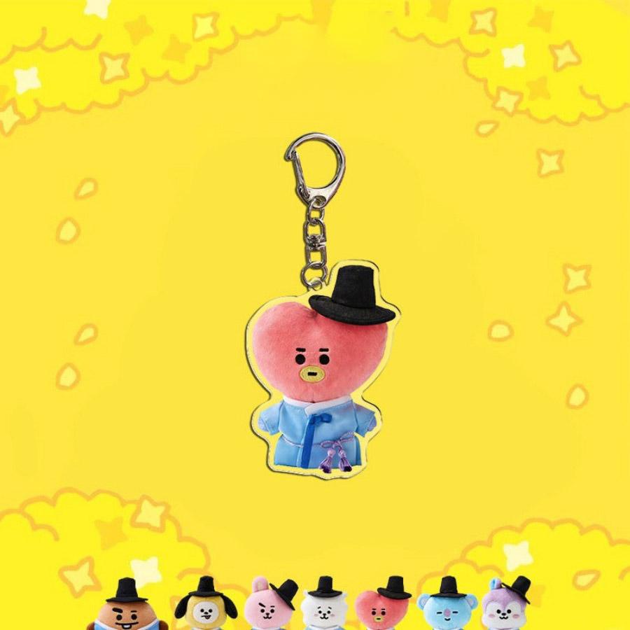 

BT21 KPOP ARMY мультяшный акриловый брелок JK V JIMIN брелок периферия музыкальный фестиваль брелок поддержки подарок фанату