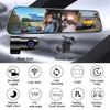 1/2/3 Option WiFi Auto Dashcam, 2K HD Touch Screen Rearview DVR, Front/Inside/Rear 170° Wide Angle Reverse Recording
