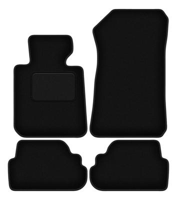 Black Velour Floor Mats For: BMW 1 E81 Hatchback (2007-2012)