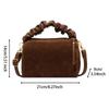 Women Shoulder Bag Lightweight Fashionable Suede Purse for Party Travel Work Coffee