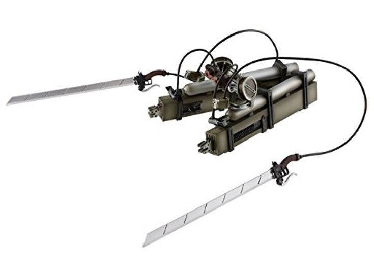 MISTROVSKÉ HVĚZDY KUSOU LEVI (Levi výška 20cm + 3D manévrovací zařízení výška 18cm ver.MSP 2 typy kompletní kompletní sada) Útok na postavu Titána
