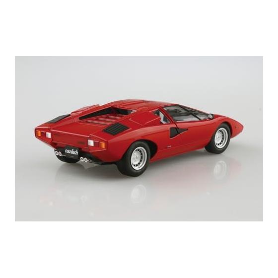 AOSHIMA TheSupercar N0.1 1/24 '74 Lamborghini Countach LP400 Plastic Color-coded Plastic Model